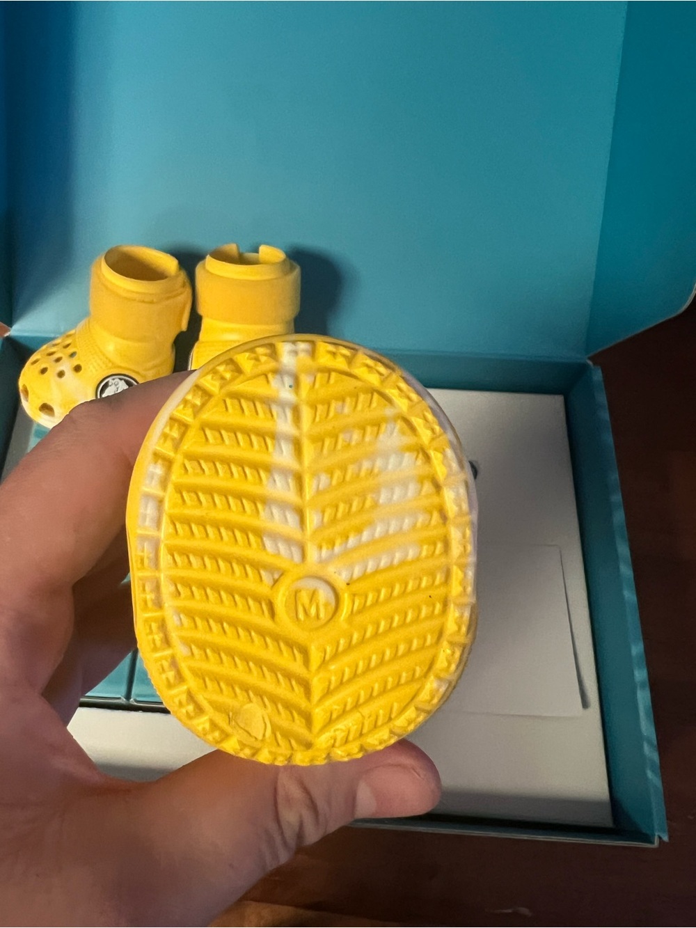 NIB Bark x CROCS Dog Yellow Waterproof Shoes Size Medium - Picture 6 of 10